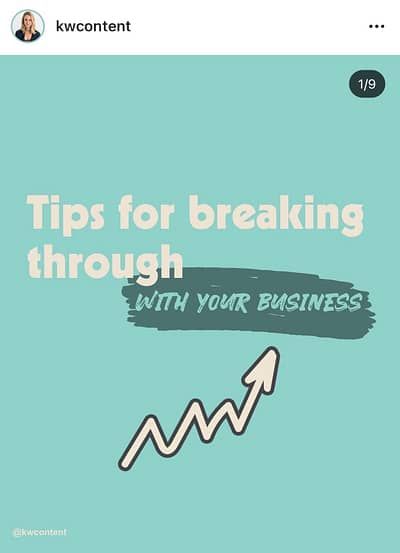 KW Content Tips for Breaking Through